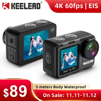 Presale KEELEAD K80 Action Camera 4K 60FPS 20MP 2.0 Touch LCD EIS Dual Screen WiFi Webcam Waterproof Helmet Sports Video Cam
Presale KEELEAD K80 Action Camera 4K 60FPS 20MP 2.0 Touch LCD EIS Dual Screen WiFi Webcam Waterproof Helmet Sports Video Cam