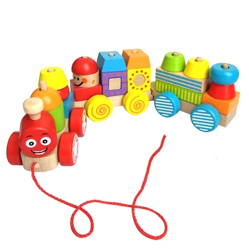 Kids Wooden Train Model Building blocks Kits, Drawable Colour wood Building Block Trailer, Block Car models baby Educational toy
Kids Wooden Train Model Building blocks Kits, Drawable Colour wood Building Block Trailer, Block Car models baby Educational toy