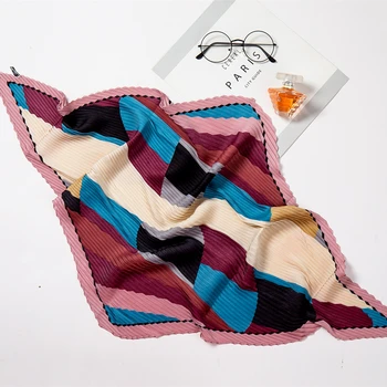 Women Small Silk Square Scarf Crinkle Hair Scarfs for Ladies Pleated Scarves Print Female Foulard Neckerchief
Women Small Silk Square Scarf Crinkle Hair Scarfs for Ladies Pleated Scarves Print Female Foulard Neckerchief
