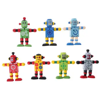 Wooden Robot Wood Toys Children Kids Educational Robots Colorful Painting Funny Gifts Variant Changeable Toy Collection Crafts
Wooden Robot Wood Toys Children Kids Educational Robots Colorful Painting Funny Gifts Variant Changeable Toy Collection Crafts