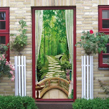 3D Door Sticker Bamboo Forest Out Window PVC Wallpaper Poster Stickers Self Adhesive DIY Removable Waterproof Murals Home Decor 
3D Door Sticker Bamboo Forest Out Window PVC Wallpaper Poster Stickers Self Adhesive DIY Removable Waterproof Murals Home Decor