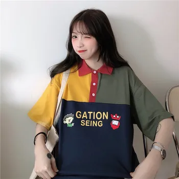 Summer Casual Loose Letter T-shirt Female Korean Harajuku Women's T-shirts Tops Japanese Kawaii Ladies Ulzzang Clothes For Women
Summer Casual Loose Letter T-shirt Female Korean Harajuku Women's T-shirts Tops Japanese Kawaii Ladies Ulzzang Clothes For Women