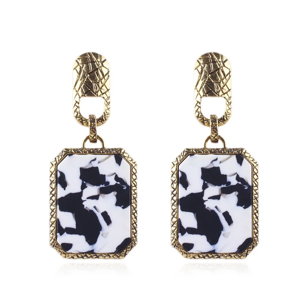Women Leopard Print Dangle Earrings Personality Gorgeous Geometric Female Fashion Jewelry Ladies Best Birthday Gift | Украшения и