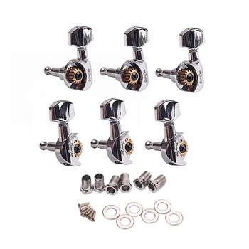 6pcs GC208 Opening Guitar Machine Heads 3R3L Tuning Pegs for Guitar Bass (Silver)
6pcs GC208 Opening Guitar Machine Heads 3R3L Tuning Pegs for Guitar Bass (Silver)