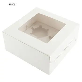 10pcs Dessert Boxes with Window Paper Gift Box Cake Food Packaging Cake Packaging For Wedding Home Party Christmas Gifts
10pcs Dessert Boxes with Window Paper Gift Box Cake Food Packaging Cake Packaging For Wedding Home Party Christmas Gifts
