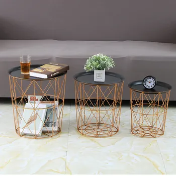 Wrought Iron Small Coffee Table Living Room Bedroom Round Table Modern Minimalist Geometric Metal Storage Basket Laundry Basket
Wrought Iron Small Coffee Table Living Room Bedroom Round Table Modern Minimalist Geometric Metal Storage Basket Laundry Basket