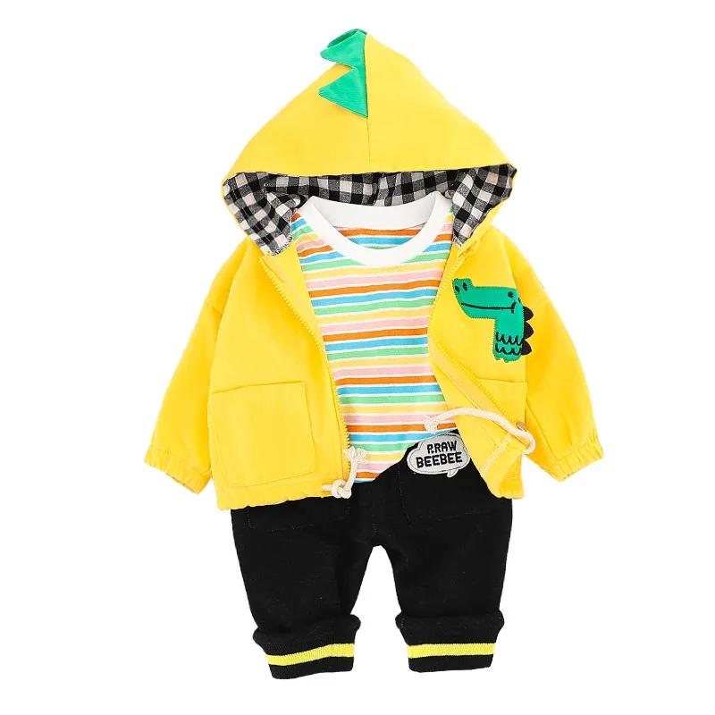 New Spring Autumn Baby Girl Clothes Children Boys Hooded Jacket T Shirt Pants 3Pcs/sets Toddler Fashion Costume Kids Tracksuits
New Spring Autumn Baby Girl Clothes Children Boys Hooded Jacket T Shirt Pants 3Pcs/sets Toddler Fashion Costume Kids Tracksuits