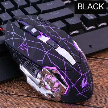 Rechargeable X8 Wireless Gaming Mouse 2400DPI Silent Noiseless LED Backlit USB Optical Ergonomic Gaming Mice Mute 
Rechargeable X8 Wireless Gaming Mouse 2400DPI Silent Noiseless LED Backlit USB Optical Ergonomic Gaming Mice Mute