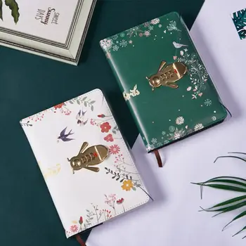 Flower Notebook with Password Lock Leather Travel Sketching Diary Planner Notepad for Business Writing
Flower Notebook with Password Lock Leather Travel Sketching Diary Planner Notepad for Business Writing