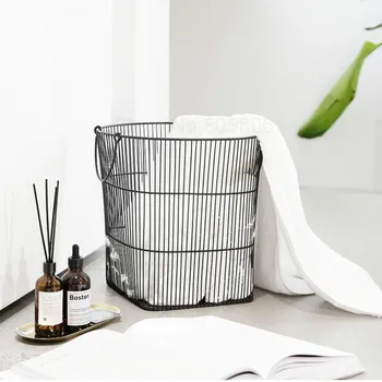 Magazine storage basket home wrought iron snacks finishing basket Nordic simple wrought iron storage basket bath basket
Magazine storage basket home wrought iron snacks finishing basket Nordic simple wrought iron storage basket bath basket