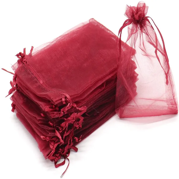 50pcs Sheer Transparent Chiffon Organza Bags Christmas Halloween Wedding Birthday Party Candy Gift Boxes Jewelry Packaging Bags 50pcs Sheer Transparent Chiffon Organza Bags Christmas Halloween Wedding Birthday Party Candy Gift Boxes Jewelry Packaging Bags