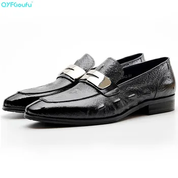 QYFCIOUFU Hot Sale Men Flat Black Brown Formal Shoe Genuine Cow Leather Casual Men Shoes Crocodile Pattern Man Dress Shoes
QYFCIOUFU Hot Sale Men Flat Black Brown Formal Shoe Genuine Cow Leather Casual Men Shoes Crocodile Pattern Man Dress Shoes