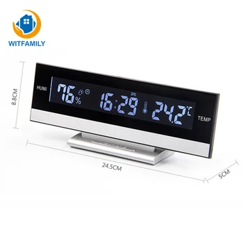 Large LCD Display Desktop Snooze Alarm Clock BackLight Temperature Humidity Electronic or Battery Operated Home Decorative
Large LCD Display Desktop Snooze Alarm Clock BackLight Temperature Humidity Electronic or Battery Operated Home Decorative