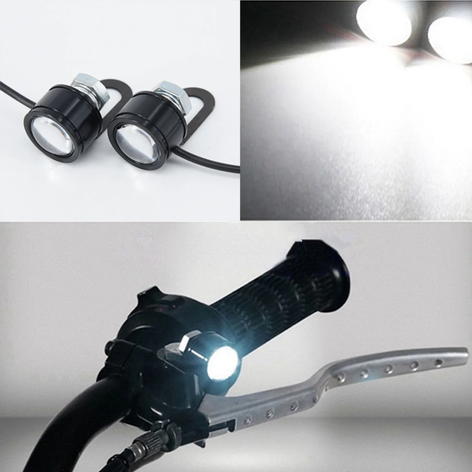 2* Good Driving Light Fog Lamp 2Pcs LED Motorcycle Handlebar Spotlight Headlight Perfect replacement for the old or worn one
2* Good Driving Light Fog Lamp 2Pcs LED Motorcycle Handlebar Spotlight Headlight Perfect replacement for the old or worn one