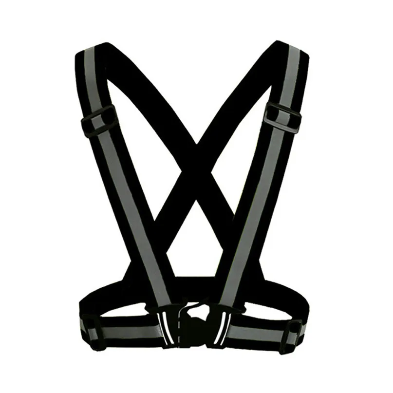 Adjustable Safety Security High Visibility Reflective Vest Gear Stripes Jacket Night Running Wholesale #2A26 (9)