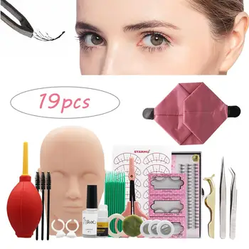 Eyelash extension kit false eyelashes with mannequin head 3pcs tweezers eyelash glue storage bag for eyelash extension training 
Eyelash extension kit false eyelashes with mannequin head 3pcs tweezers eyelash glue storage bag for eyelash extension training