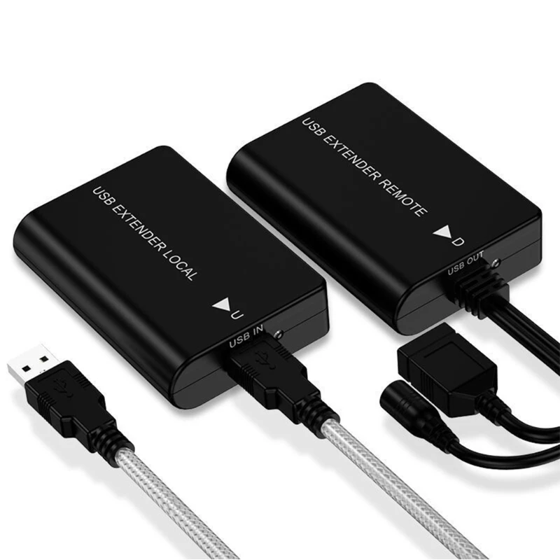USB 2.0 Extender 60m Rj45 Ethernet Cat5e/6 for PC/Microphone/Webcam No Driver Needed Supports Multiple Operating System | Компьютеры и