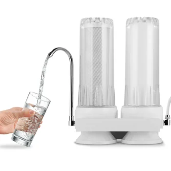 2 Stage 10 inch Faucet Tap Water Filter Purifier Kitchen Pre-Water Percolator System Filtro Rust Sediment Chlorine Removal
2 Stage 10 inch Faucet Tap Water Filter Purifier Kitchen Pre-Water Percolator System Filtro Rust Sediment Chlorine Removal