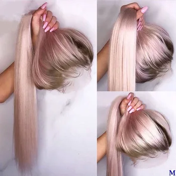 Peruvian Ombre Pink Hair Silk Top Lace Front Human Hair Wigs for Black Women Glueless 150Density Full Lace Wigs Bleached Knots
Peruvian Ombre Pink Hair Silk Top Lace Front Human Hair Wigs for Black Women Glueless 150Density Full Lace Wigs Bleached Knots