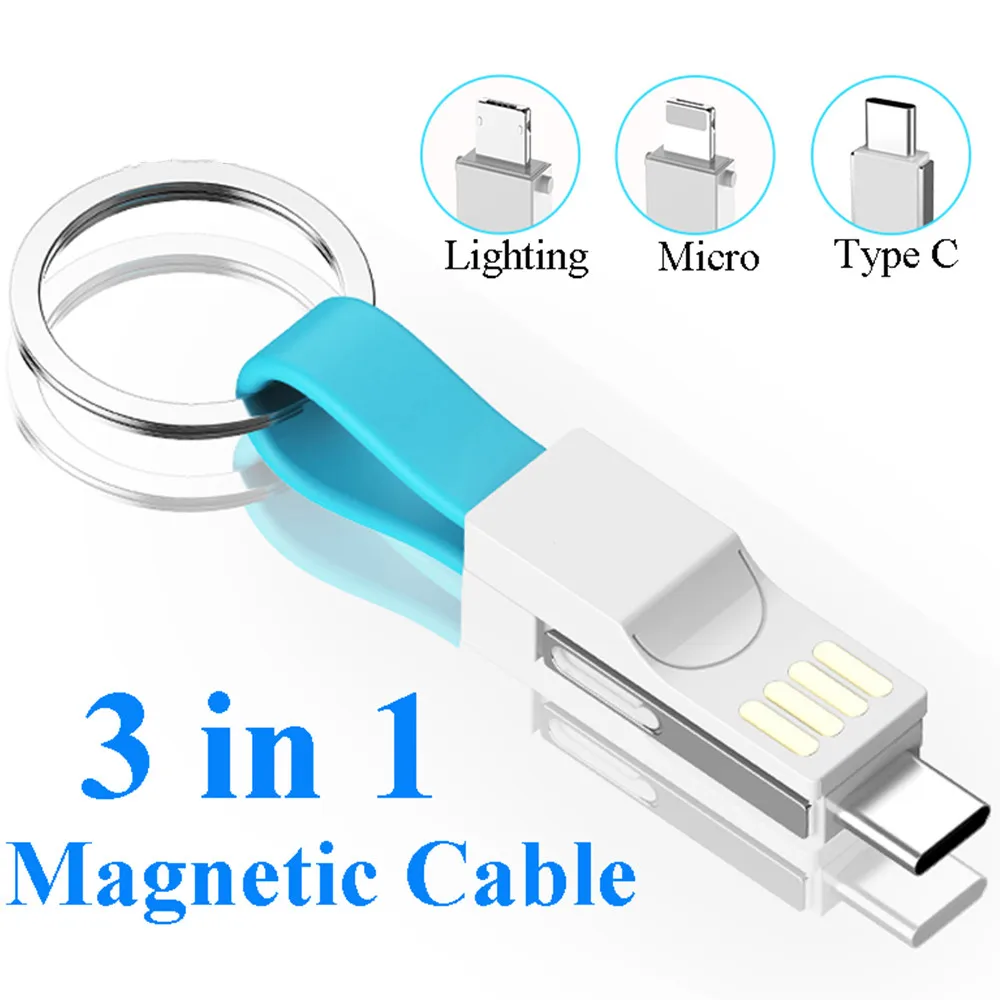 3 in 1 Mini Keychain Charger USB Cable Micro USB Type C For iPhone iPod Fast Charger Data Sync Charging Cables Cabo Cord Cabel
3 in 1 Mini Keychain Charger USB Cable Micro USB Type C For iPhone iPod Fast Charger Data Sync Charging Cables Cabo Cord Cabel