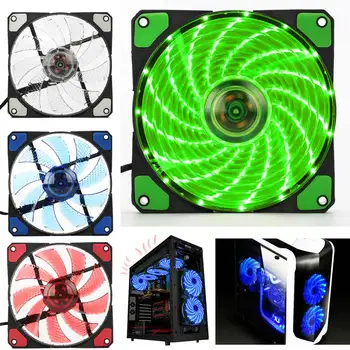 12cm Ultra Silent LED Case Fans Light Up 15 Leds Cooling Anti-Vibration PC Computer Heatsink Cooler Fan NC99
12cm Ultra Silent LED Case Fans Light Up 15 Leds Cooling Anti-Vibration PC Computer Heatsink Cooler Fan NC99