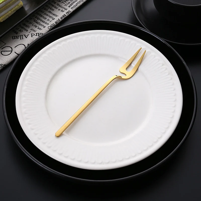 4 Pcs Stainless Steel Coffee Spoon Dessert Fork Long Handle Hanging Wall Design for Dessert Pizza Cake Steak XH8Z
4 Pcs Stainless Steel Coffee Spoon Dessert Fork Long Handle Hanging Wall Design for Dessert Pizza Cake Steak XH8Z