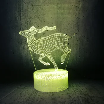 Running antelope night light illusion lamp animal shape bulb colors changing kids room decor desk lava holiday gifts
Running antelope night light illusion lamp animal shape bulb colors changing kids room decor desk lava holiday gifts