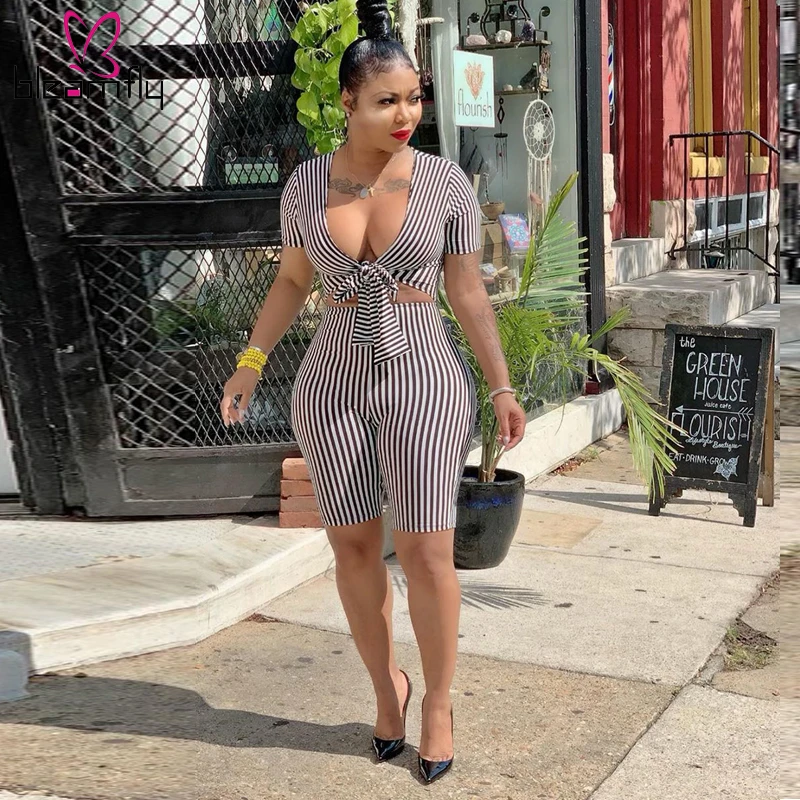Sexy Stripe Summer Playsuit Women Deep V Neck Bow Club Rompers 2020 Spring Short Sleeve Bodycon One Piece Casual Cut Out Overall
Sexy Stripe Summer Playsuit Women Deep V Neck Bow Club Rompers 2020 Spring Short Sleeve Bodycon One Piece Casual Cut Out Overall