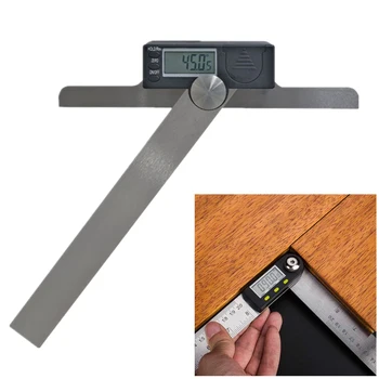 Accurate Ruler Stainless Steel LCD Display Portable Measuring Tool Electronic Level Digital Protractor Woodworking Goniometer
Accurate Ruler Stainless Steel LCD Display Portable Measuring Tool Electronic Level Digital Protractor Woodworking Goniometer