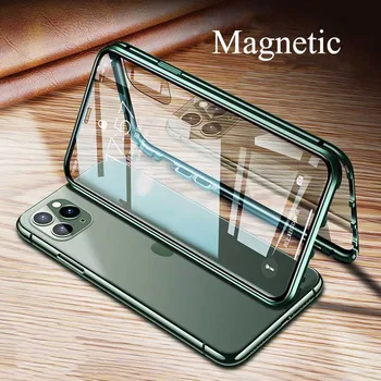 360 Magnetic Metal Case For iphone SE 11 Pro Max Double Side Glass For iphone X XR XS MAX 7 8 6S plus 9H tempered Glass Cover
360 Magnetic Metal Case For iphone SE 11 Pro Max Double Side Glass For iphone X XR XS MAX 7 8 6S plus 9H tempered Glass Cover