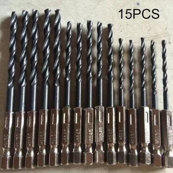 15pcs Hex Shank Drills Set Woodworking Nitrided Surface Treatment Electric Drill Attachment Power Drilling Tool Accessories
15pcs Hex Shank Drills Set Woodworking Nitrided Surface Treatment Electric Drill Attachment Power Drilling Tool Accessories