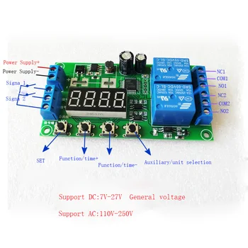 Double / two-way delay relay module pulse trigger off cycle timing circuit switch circuit
Double / two-way delay relay module pulse trigger off cycle timing circuit switch circuit