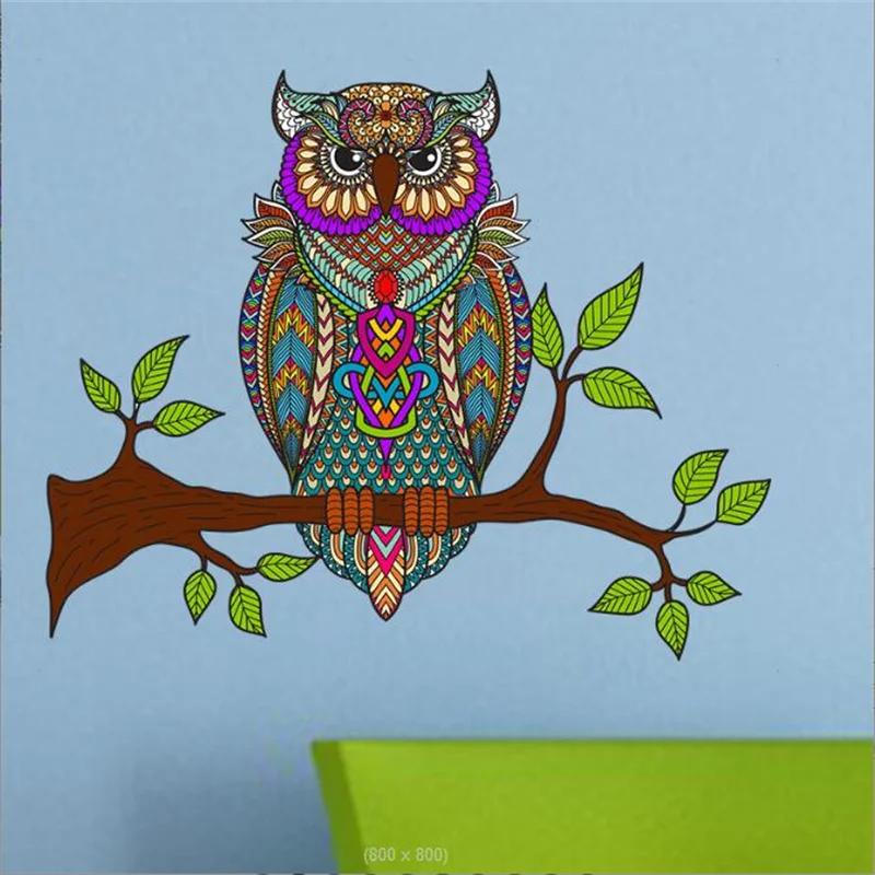 

Removable Owl Wall Sticker New Fashion Art Decor For Living Room Decorating Waterproof And Self-Adhesive Home Decal