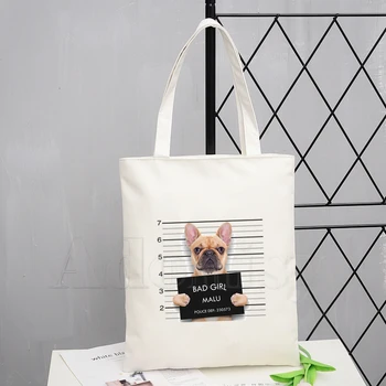 Bad Dog Funny Canvas Bag Casual Large Hand Bags for Women Ladies Shopping Handbag Print Large Capacity Bag 
Bad Dog Funny Canvas Bag Casual Large Hand Bags for Women Ladies Shopping Handbag Print Large Capacity Bag