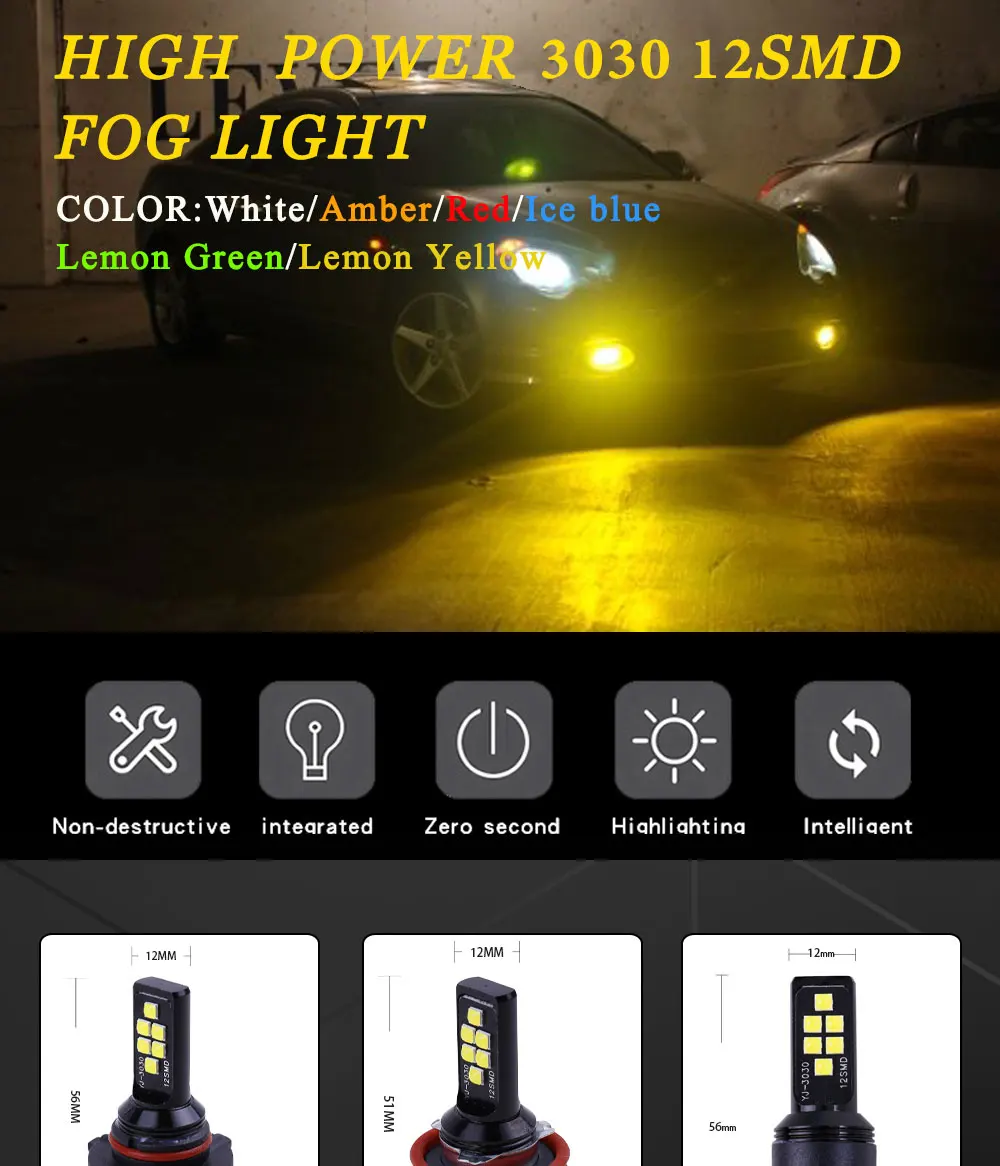 2XP13W H11 H8 H4 H1 H3 H7 9005 9006 HB4 HB3 H16 5202 3030 Chips Fog Lights Bulb Car Driving Light Foglamps Auto Leds Lamp 12V 2XP13W H11 H8 H4 H1 H3 H7 9005 9006 HB4 HB3 H16 5202 3030 Chips Fog Lights Bulb Car Driving Light Foglamps Auto Leds Lamp 12V