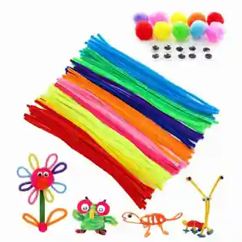 Creative DIY Plush Sticks Changeable Wool Pompoms Materials Kids Montessori Craft Pipe Math Counting Education Stick Child Toy
Creative DIY Plush Sticks Changeable Wool Pompoms Materials Kids Montessori Craft Pipe Math Counting Education Stick Child Toy