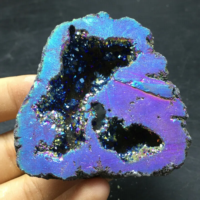 Blue Angel Aura Quartz Crystal geode Titanium Bismuth Silicon Cluster Rainbow reiki healing 1pcs
Blue Angel Aura Quartz Crystal geode Titanium Bismuth Silicon Cluster Rainbow reiki healing 1pcs