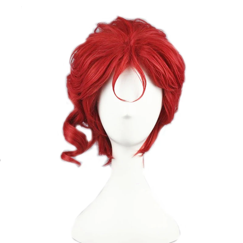 Anime Kakyoin Noriaki From JOJO 14" Red Curly Short High Temperature Fiber Syntheitc Hair Cosplay Wig +Wig Cap
Anime Kakyoin Noriaki From JOJO 14" Red Curly Short High Temperature Fiber Syntheitc Hair Cosplay Wig +Wig Cap