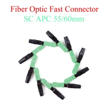 10-400Pcs Embedded Fiber Optic Fast Connector APC SC Plug Single-mode Fiber Optic Adapter Quick Field Assembly 55mm/60mm
10-400Pcs Embedded Fiber Optic Fast Connector APC SC Plug Single-mode Fiber Optic Adapter Quick Field Assembly 55mm/60mm