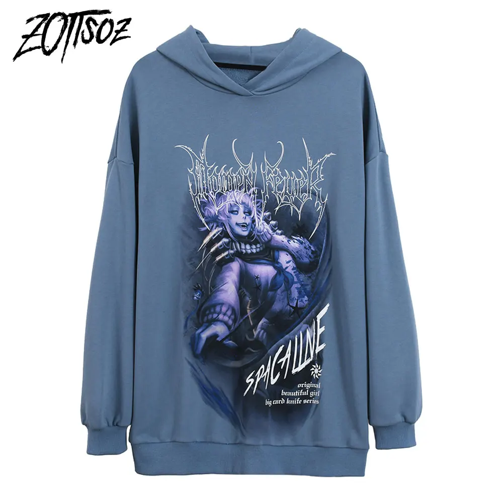 Gothic Hooded Sweatshirts Streetwear Cartoon Anime Element Girl Print Hoodie Men Women Hip Hop Harajuku Casual Fashion Pullover
Gothic Hooded Sweatshirts Streetwear Cartoon Anime Element Girl Print Hoodie Men Women Hip Hop Harajuku Casual Fashion Pullover