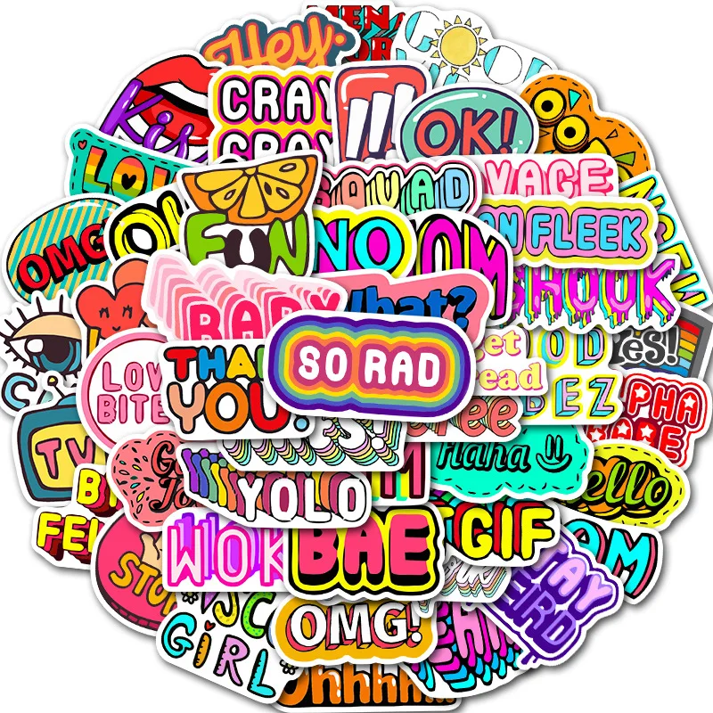 50Pcs English Phrases Series Style Luggage Trolley Case Notebook Computer Graffiti Stickers Waterproof Sticker Free Shipping
50Pcs English Phrases Series Style Luggage Trolley Case Notebook Computer Graffiti Stickers Waterproof Sticker Free Shipping