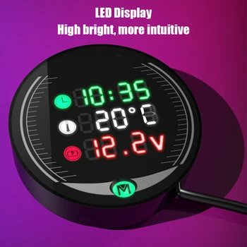 Hot Motorcycle Voltmeter Time Temperature Display Table LED 3-in-1 Night Vision For honda dio xmax 300 yamaha nmax
Hot Motorcycle Voltmeter Time Temperature Display Table LED 3-in-1 Night Vision For honda dio xmax 300 yamaha nmax