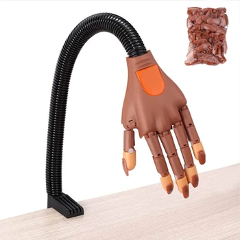 1Pcs Practice Hand Flexible Plastic Flectional Mannequin Model Fake Finger Professional Practice Tool +100 Pcs Manicure Nail Tip
1Pcs Practice Hand Flexible Plastic Flectional Mannequin Model Fake Finger Professional Practice Tool +100 Pcs Manicure Nail Tip