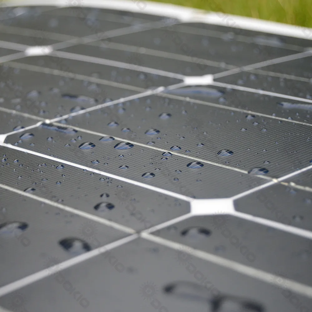 Монокристаллическая Гибкая солнечная панель Dokio 12 В 100 Вт для автомобиля/лодки