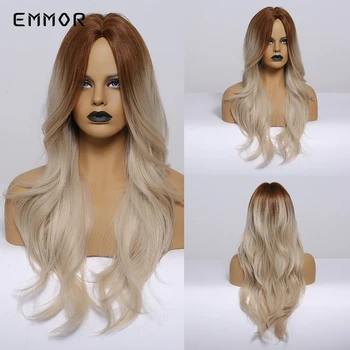 Emmor Long Wavy Wigs Middle Part Synthetic Hair Light Brown Ombre to Blonde Wig for White Black Women Afro Cosplay
Emmor Long Wavy Wigs Middle Part Synthetic Hair Light Brown Ombre to Blonde Wig for White Black Women Afro Cosplay