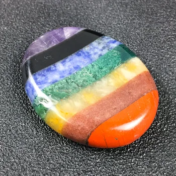 10x35x46mmOval Shape Natural Crystal Stone Seven Chakra Elliptical Scraping Board Massage Colorful Massager Energy Healing Stone
10x35x46mmOval Shape Natural Crystal Stone Seven Chakra Elliptical Scraping Board Massage Colorful Massager Energy Healing Stone