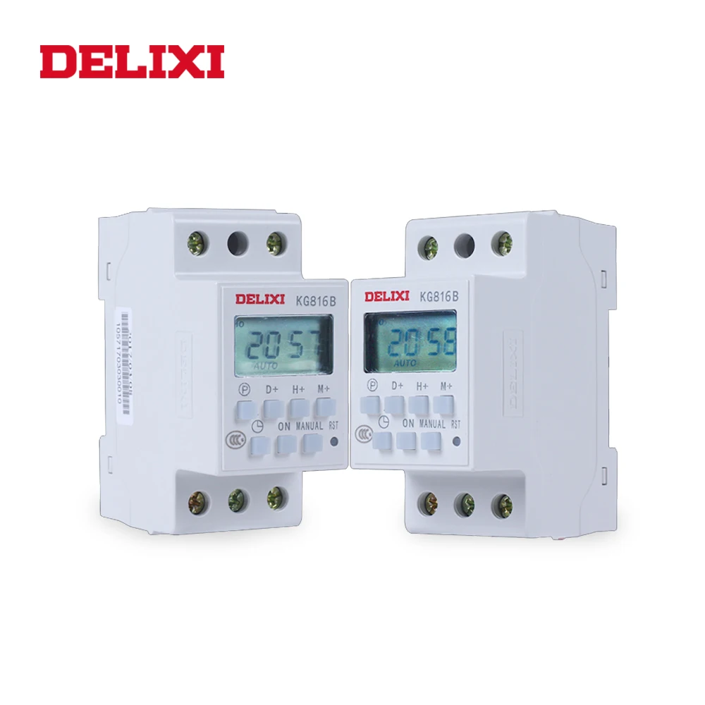 DELIXI Microcomputer Timer Power switch relay AC 220V Digital LCD Power Display Programmable Timer control with Din Rail Mount
DELIXI Microcomputer Timer Power switch relay AC 220V Digital LCD Power Display Programmable Timer control with Din Rail Mount