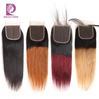 Racily Hair Brazilian Straight Closure 4x4 Human Hair Lace Closure Natural Color 1B/Burgundy 1B/30 1B/27 Remy Hair Ombre Closure
Racily Hair Brazilian Straight Closure 4x4 Human Hair Lace Closure Natural Color 1B/Burgundy 1B/30 1B/27 Remy Hair Ombre Closure