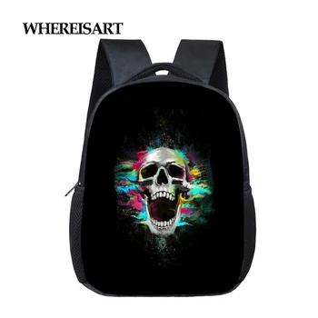 WHEREISART Skull Print Backbag for Kindergarten Boys Girls Cool Toddler School Backpack Hipster Child Bags Mochila Escolar
WHEREISART Skull Print Backbag for Kindergarten Boys Girls Cool Toddler School Backpack Hipster Child Bags Mochila Escolar