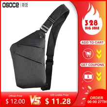 Osoce anti-roubo crossbody saco de ombro estilingue peito saco pacote de capa à prova dwaterproof água mochila bicicleta esporte(China)